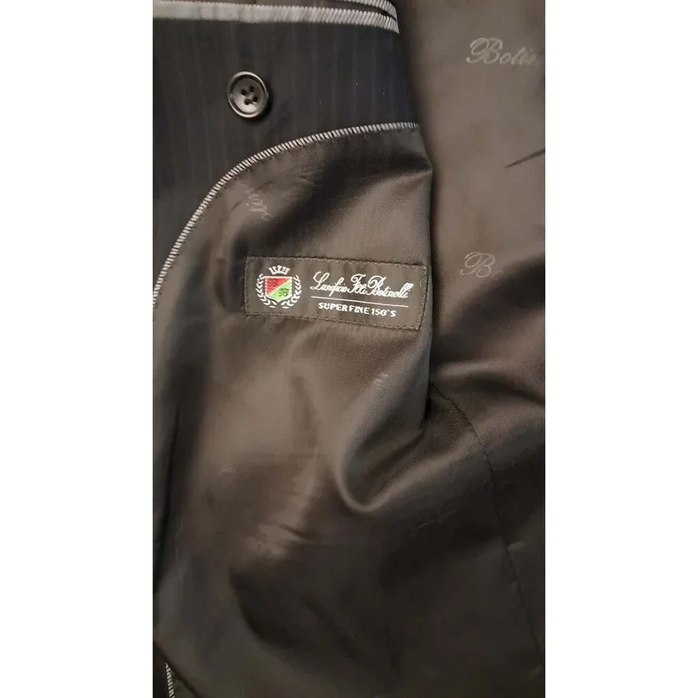 Botinelli Mens Blazer Black Pinstripe EU 50 US/UK 40 Sports Coat Jacket